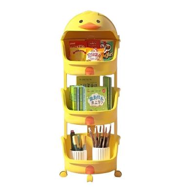 Estante Organizadora Infantil – 3 Camadas em Plástico PP 35cm Amarelo Yeet