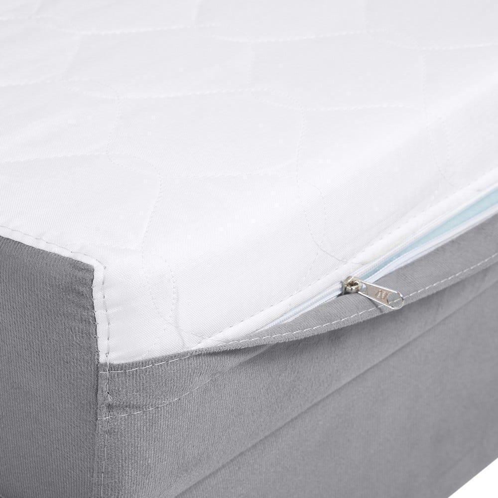 Sofá Cama Castor Solteiro Salerno Max Suede Cinza - 2