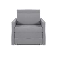 Sofá Cama Castor Solteiro Salerno Max Suede Cinza - 1