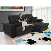 Sofá Coliseu 2.60m Retrátil E Reclinável Super Pillow - Preto - 7