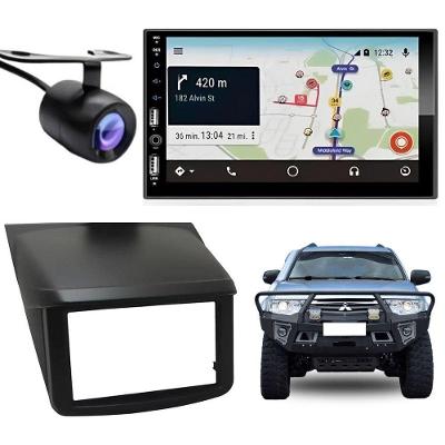Central Multimídia Automotiva 2DIN 7810H 710H com Bluetooth e Câmera de Ré Preto