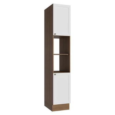 Paneleiro 40 Cm 2 Portas E 2 Nichos Rustic/branco Vik Madesa Rustic/branco