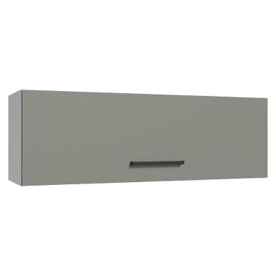 Armário Aéreo 100 Cm 1 Porta Basculante Bc Agata Madesa Branco/cinza