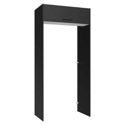 Porta-geladeira 103 Cm 1 Porta Basculante Preto/branco/preto Agata Madesa Preto/branco/preto