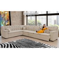 Sofá Magno 4.57x2.37m De Canto, Retrátil E Reclinável - Bege - 3