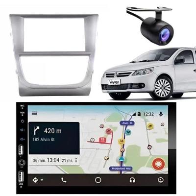 Central Multimídia Automotiva 2DIN 7810H 710H Bluetooth com Carplay Android Voyage G5 Moldura