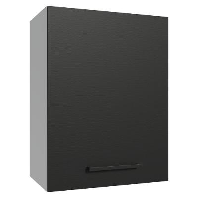 Armário Aéreo 50cm 1 Porta Branco/preto Agata Madesa Branco/preto