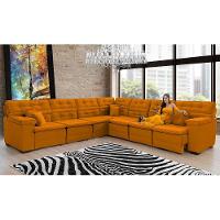 Sofá Magno 3.77x3.97m De Canto, Retrátil E Reclinável - Terra - 1