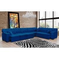 Sofá Magno 4.57x2.37m De Canto, Retrátil E Reclinável - Azul - 11