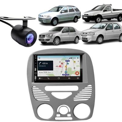 Central Multimídia MP5 DVD Carplay Android Strada G2 2DIN com Bluetooth, Moldura e Câmera de Ré