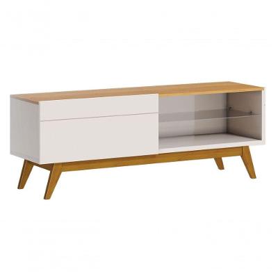 Rack Classic 1g 1.4 Off White Com Nature - Imcal Móveis