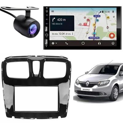 Central Multimídia MP5 DVD 7810H 2DIN Bluetooth com Câmera de Ré para Logan Preto