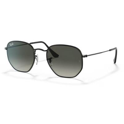 Óculos De Sol Ray-ban Hexagonal Polido Preto Rb3548 002/71 54