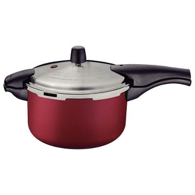 Panela Pressão 24cm 6l Tramontina Vancouver Effrect Antiaderente Starflon Max Vermelho Tramontina