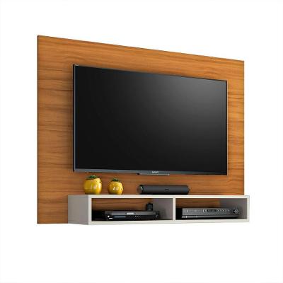 Painel Para Tv Eros Freijó Com Off White - Notável