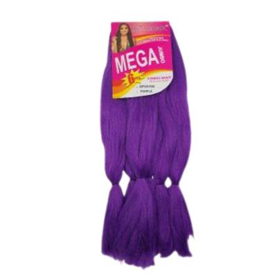Cabelo para Trança Jumbão Pacotão Box Braids Fio a Fio 400g 130cm Roxo OEM