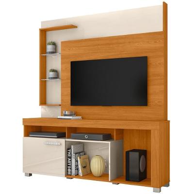 Estante Painel Para Tv 50 Pol 160cm 1 Porta Sibila M07 Cinamomo Off White - Lyam Decor