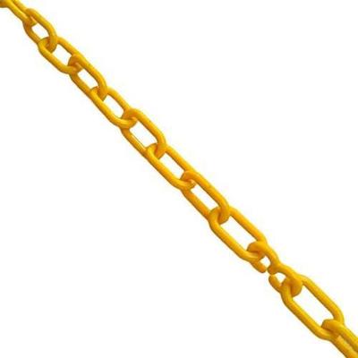 Corrente Plástica Amarela 8mm 10 Metros para Sinalizar Locais Versátil e Resistente Metasul