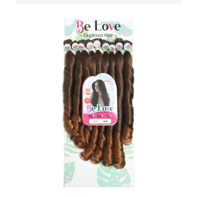 Cabelo Orgânico Sunshine Ondulado Encaracolado T4-30 Castanho com Mel Escuro OEM
