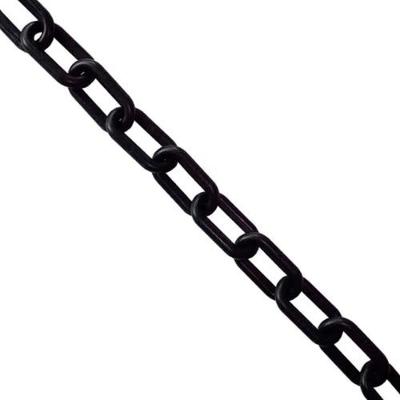 Corrente Plástica Preta 8mm 10 Metros para Delimitar Áreas Resistente Metasul