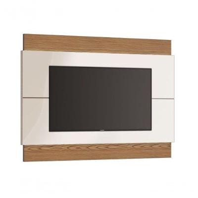 Painel Para Tv Classic 1.8 Off White Com Freijó - Imcal Móveis