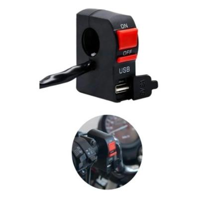 Botão Interruptor Liga Desliga Dianteiro Universal para Motocicletas Quadriciclos e Scooters