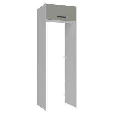 Porta-geladeira 73 Cm 1 Porta Basculante Branco/cinza Agata Madesa Branco/cinza