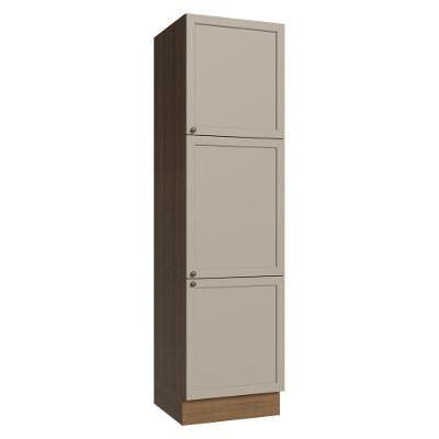 Paneleiro 60 Cm 3 Portas Rustic-crema Vik Madesa Rustic-crema