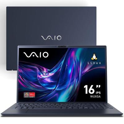 Notebook Vaio FE16 AMD Ryzen 5-5625U Linux 8GB RAM 512GB SSD 16" IPS WUXGA Antirreflexo Cinza Grafite
