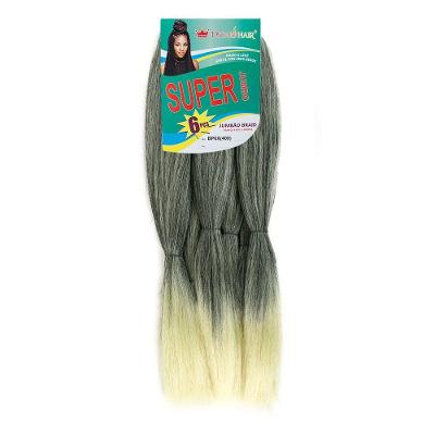 Cabelo para Trança Jumbão Pacotão Box Braids Fio a Fio 400g Preto OEM