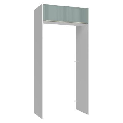 Porta-geladeira 103 Cm 1 Porta Basculante Branco/cinza Lux Madesa Branco/cinza