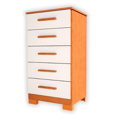 Comoda 5 Portas Para Quarto Carol Freijo Com Off White - Batrol