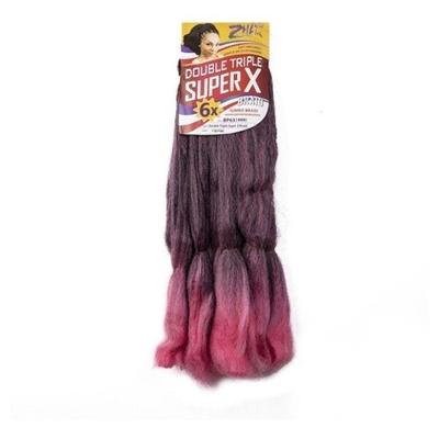Cabelo Sintético para Tranças Jumbão Comprimento 126 cm Tib-Pink Superx OEM