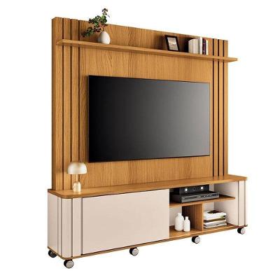 Estante Home Theater Trinus Cinamomo Off White - Hb Móveis