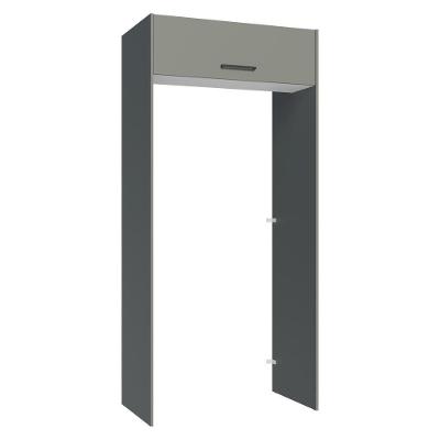 Porta-geladeira 103 Cm 1 Porta Basculante Cinza/branco/cinza Agata Madesa Cinza/branco/cinza