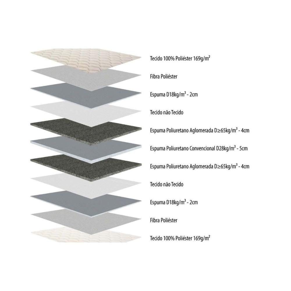 Cama Box Baú Casal: Colchão Ortopédico Herval D28 / Ag65 Frontier + Base Crc Suede Gray(138X188) - 8