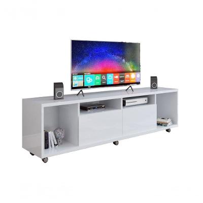 Rack Para Tv Arizona 1.8 Branco Brilho - Moveisaqui