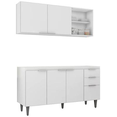 Armário De Cozinha Cp01 Para Pia 150cm Pérola Z34 Branco - Mpozenato
