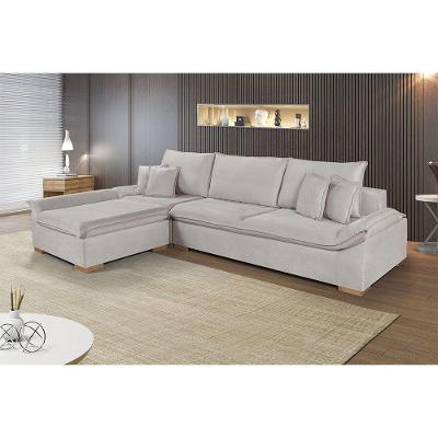 Sofá Martins M-201 Veludo Canto Estofados Martins Veludo Creme