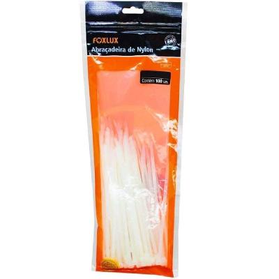 Abraçadeira De Nylon Foxlux 280x4.8mm Branca 100un