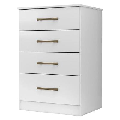 Cômoda Para Quarto 61cm Com 4 Gavetas Miriad Branco Z17 - Mpozenato