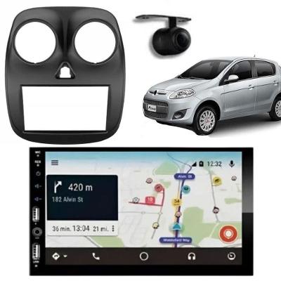 Central Multimídia Automotiva 2DIN 7810H 710H com Bluetooth e Carplay Android com Câmera de Ré Preto
