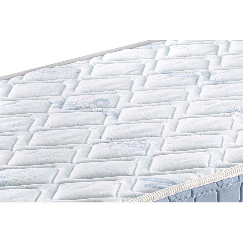 Cama Box Baú Casal: Colchão Espuma Anjos D20 Querubim + Base CRC Courano White(138x188) - 4