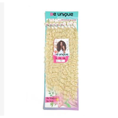 Cabelo Bio Vegetal Entrelace Aplique Gata 80cm 300g Cor613-loiro Dourado BEUNIQUE