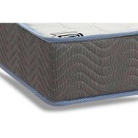 Cama Box Baú c/Auxiliar Solteiro: Colchão Espuma Ortobom D33 Light Saúde + Base CRC Courano Black(88x188) - 3