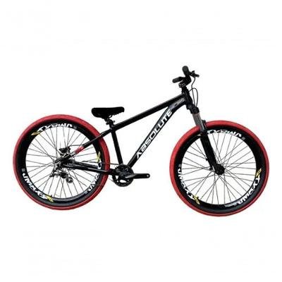 Bicicleta Aro 26 Absolute Nero 5 Preto Single Freio Hidráulico Com Pneu Vermelho