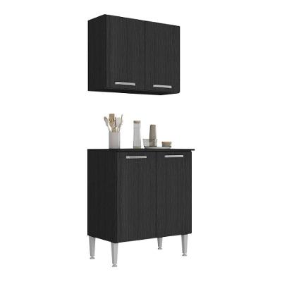 Kit Armário Cozinha Aéreo E Balcão 4 Portas