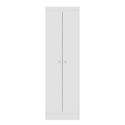 Armário Multiuso California 2 Portas 5 Prateleiras MDF 55CM Branco para Casa