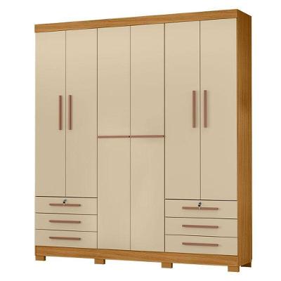 Guarda Roupa Casal Londres Carvalho Americano Off White - Incorplac