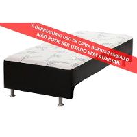 Cama Box C/Auxiliar Conjugado Solteiro: Colchão Ortopédico Courano Nero Black (88X188) Ortobom - 3